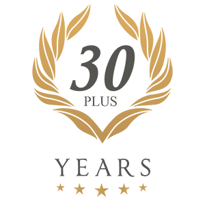 30 plus years logo, manufacturing, representation