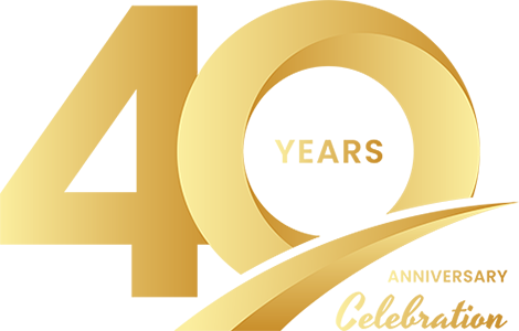 40 year anniversary celebration, logo, 40 year logo